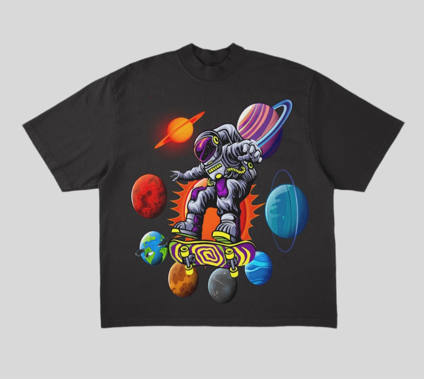 Black astronaut t-shirt