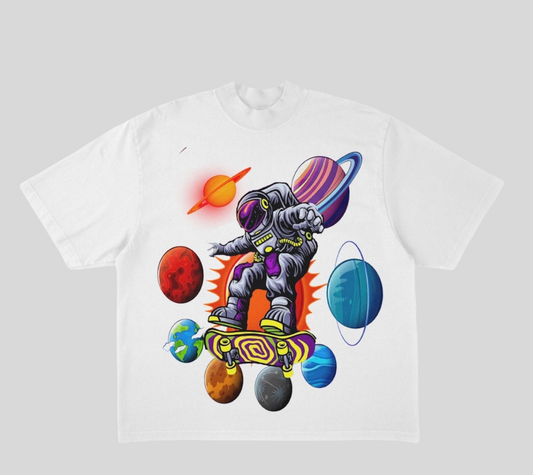 White astronaut t-shirt